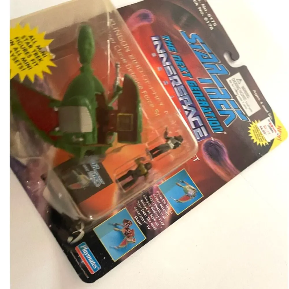 Star Trek Innerspace Series Klingon Bird-of-Prey Mini Playset By Playmates Vtg